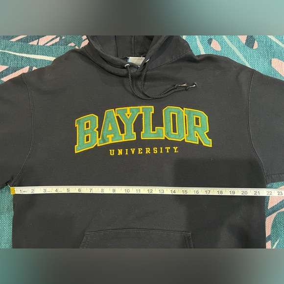 Vintage Champion Baylor University Bears Drawstring Hoodie W/ Varsity Lettering - Picture 8 of 10